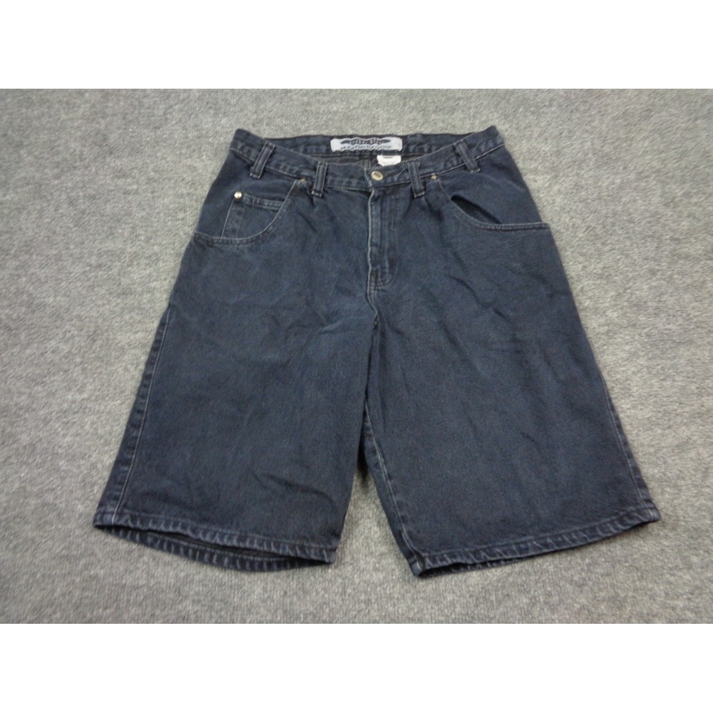 Vintage Anchor Blue Baggy Shorts Mens 31 Blue Denim Cargo Jean Jorts  Skater Y2K